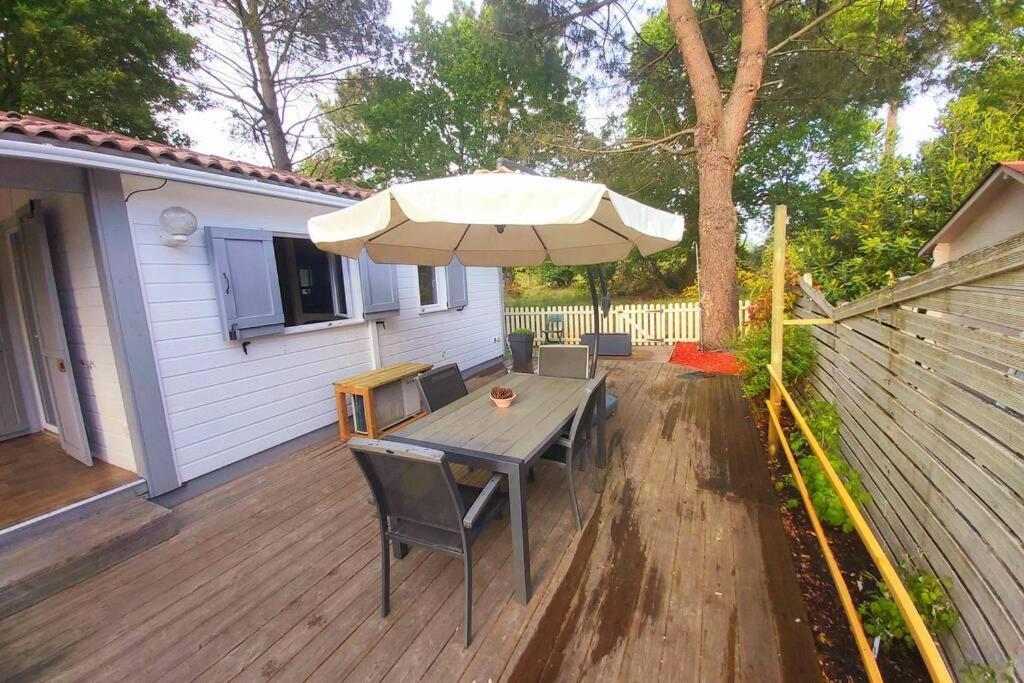 Вилла Chalet T3/Clim/Wifi/Pkg/Terrasse/15 Min Plages Ла-Тест-де-Бюш Экстерьер фото